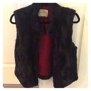 Faux fur vest